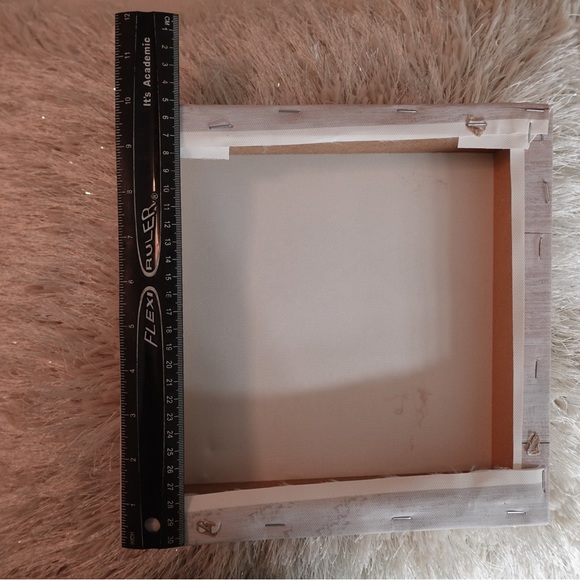 10x10 Canvas Mountain Wood Style Art for Home Decor | Wall or Tabletop Decor - Picture 3 of 6